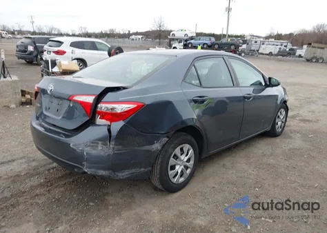 2015 Toyota Corolla L z USA, uszkodzony, nr VIN 2T1BURHE7FC398436